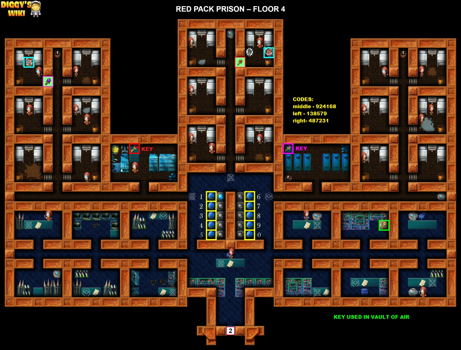 Red Pack Prison Diggy's Adventure Diggy's Guide